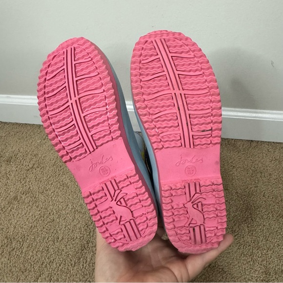 Joules Giraffe Light Blue Rain Boot size US 4 - Picture 13 of 14